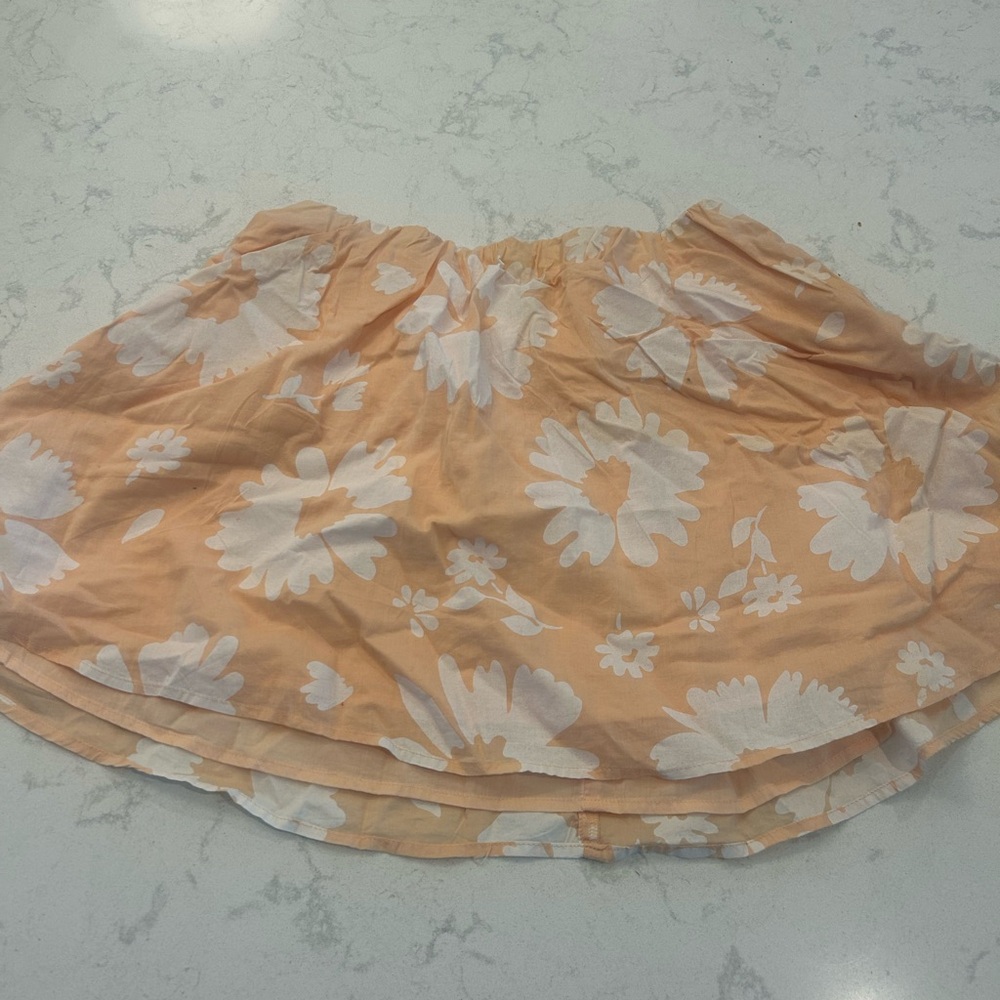 American eagle orange floral skirt